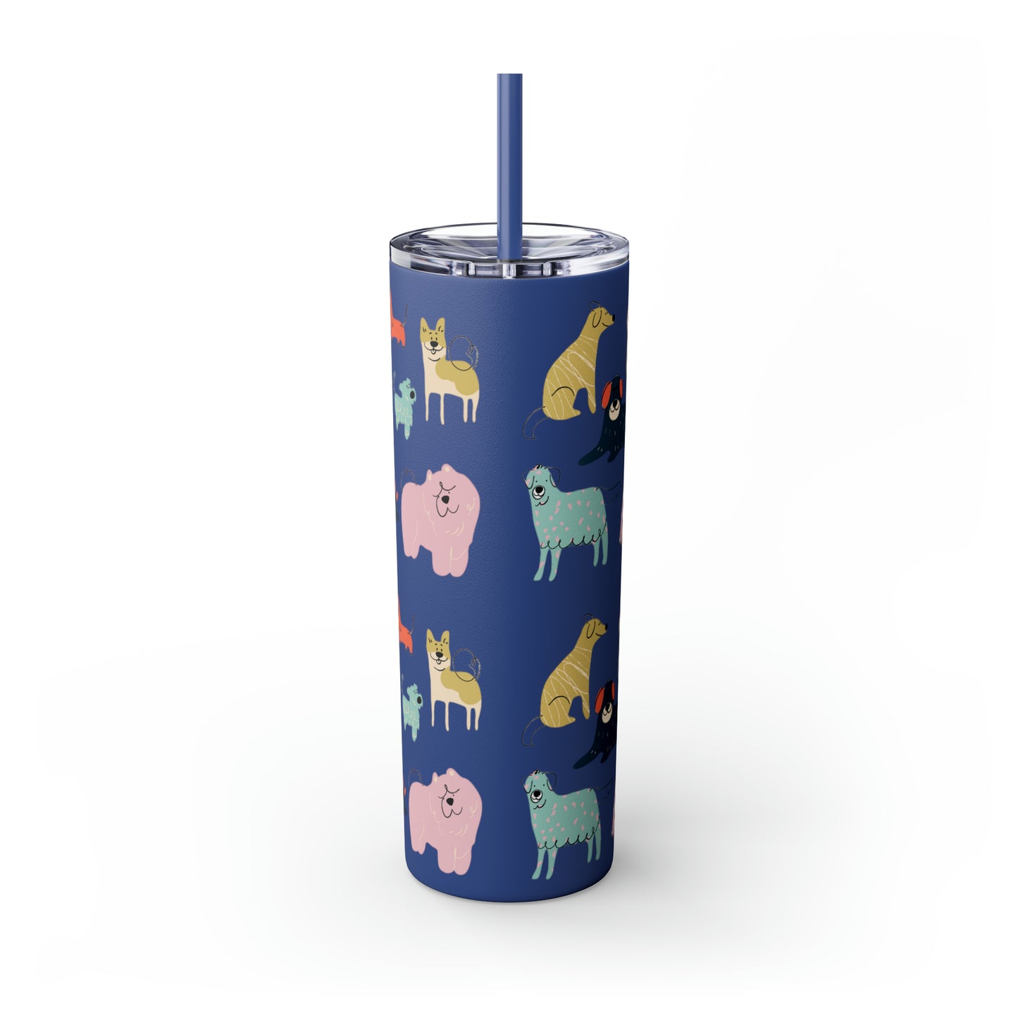 Dog Collection Maars Skinny Tumbler with Straw, 20oz