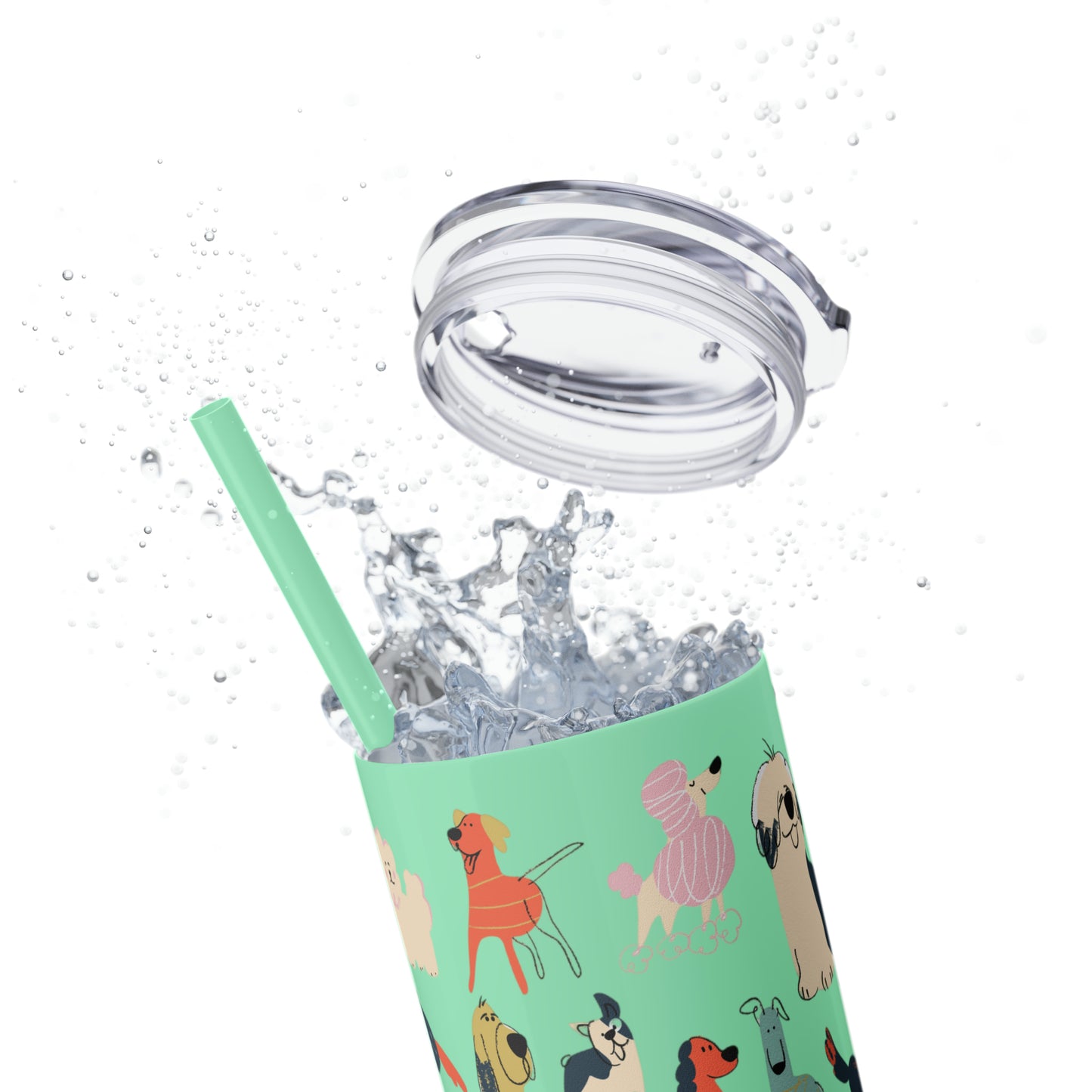 Dog Collection Maars Skinny Tumbler with Straw, 20oz