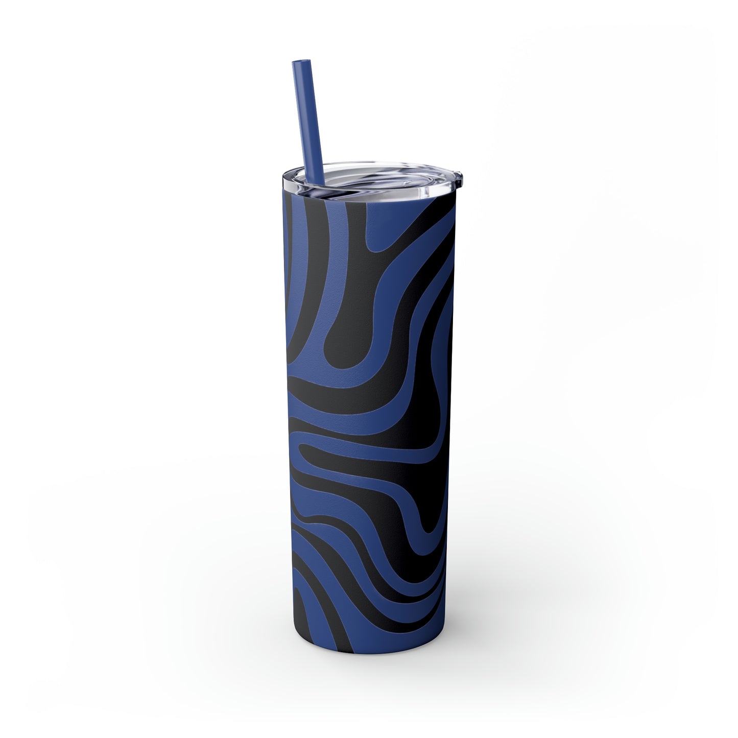 Wavy Maars Skinny Tumbler with Straw, 20oz