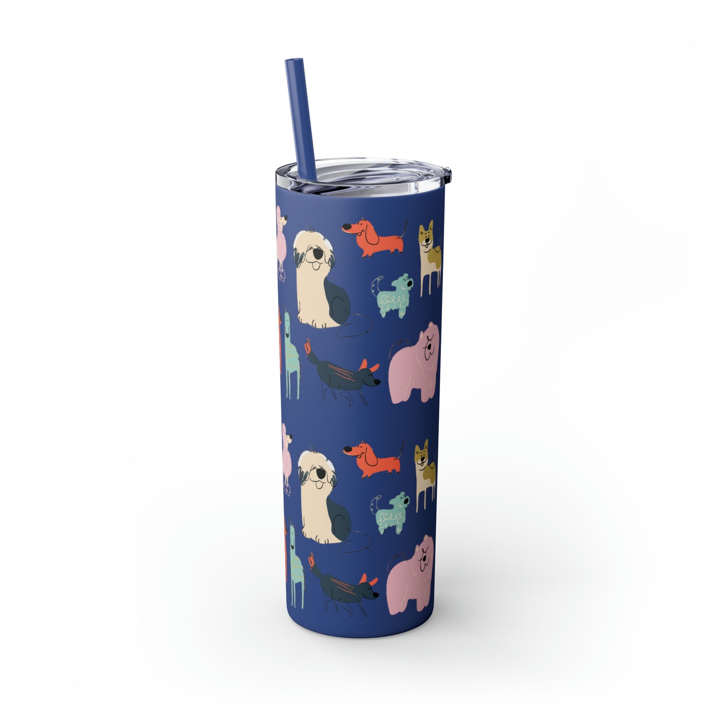 Dog Collection Maars Skinny Tumbler with Straw, 20oz