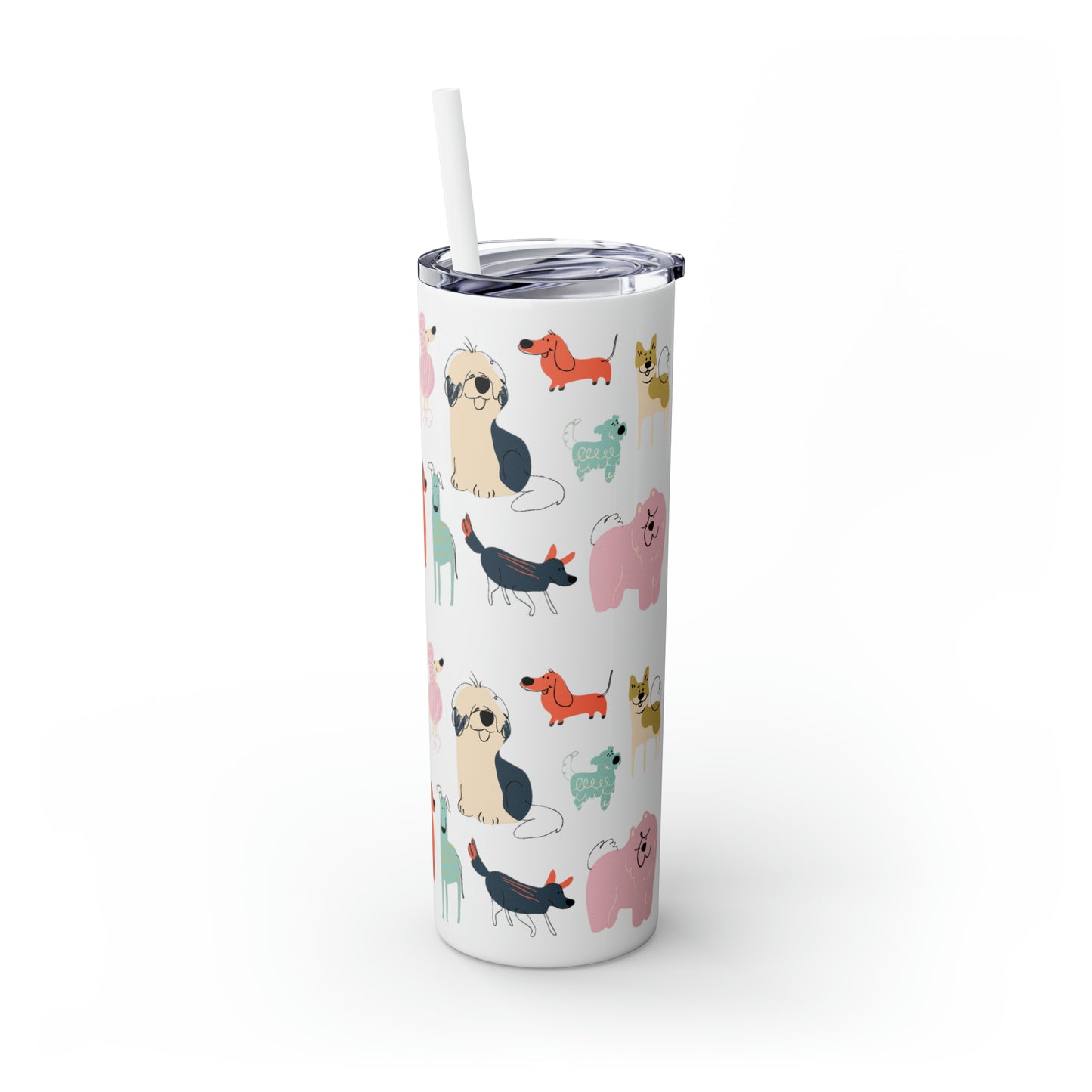 Dog Collection Maars Skinny Tumbler with Straw, 20oz