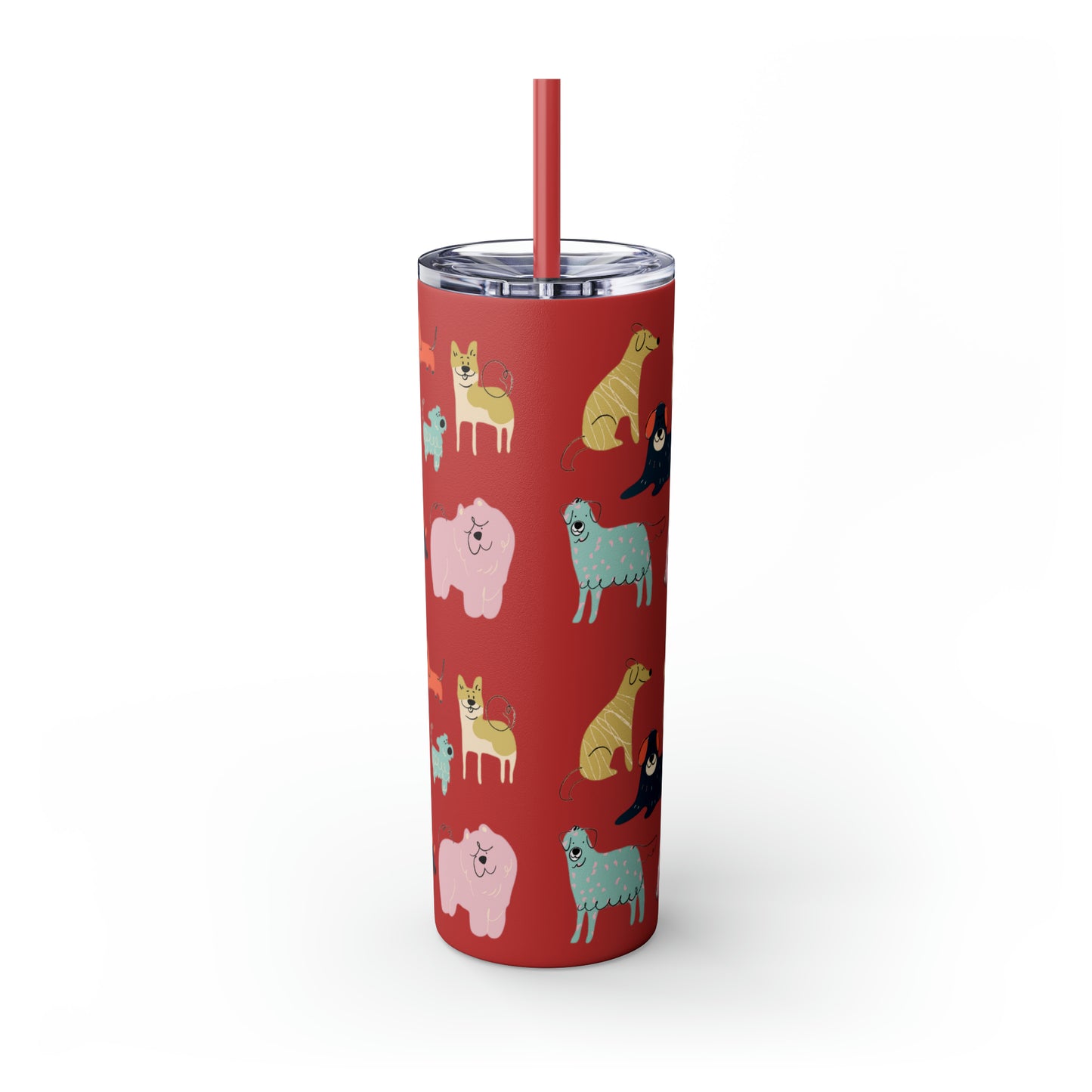 Dog Collection Maars Skinny Tumbler with Straw, 20oz