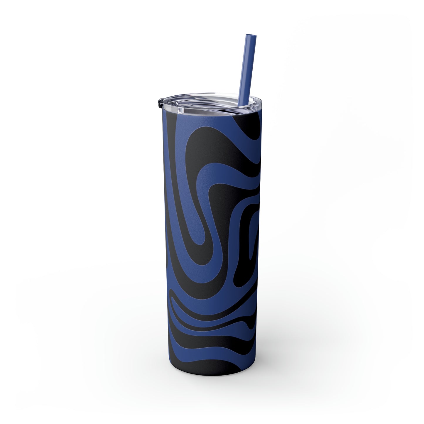 Wavy Maars Skinny Tumbler with Straw, 20oz