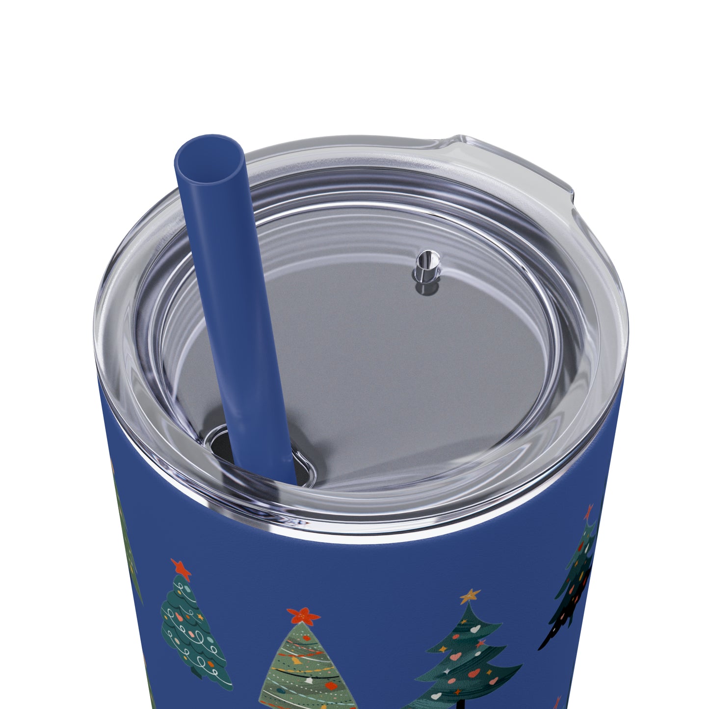 Chirstmas Tree Maars Skinny Tumbler with Straw, 20oz