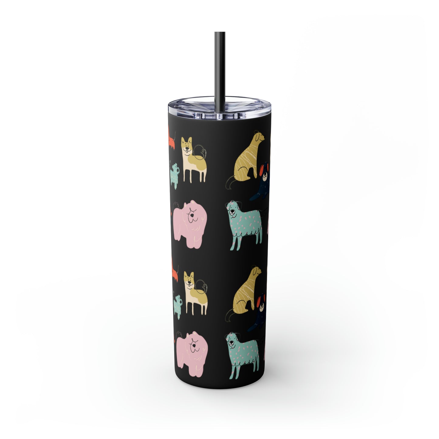 Dog Collection Maars Skinny Tumbler with Straw, 20oz