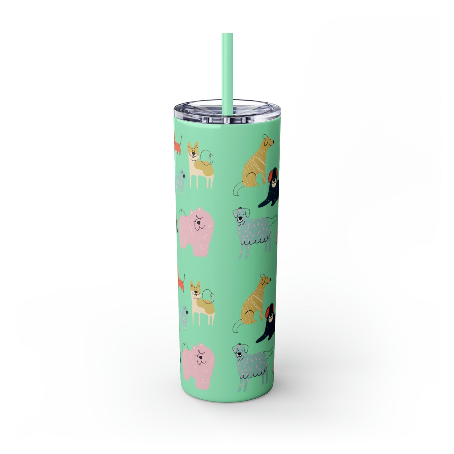 Dog Collection Maars Skinny Tumbler with Straw, 20oz