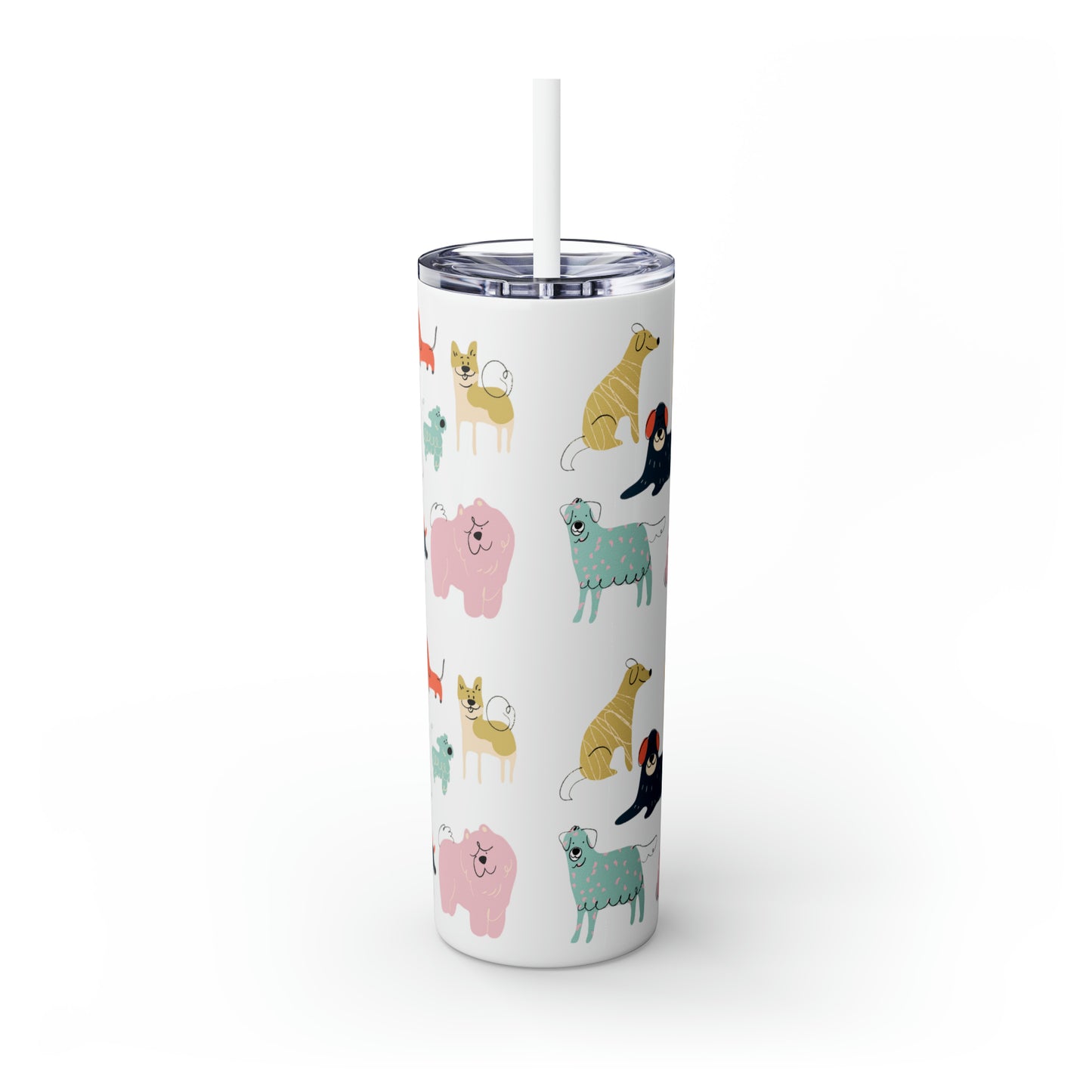 Dog Collection Maars Skinny Tumbler with Straw, 20oz