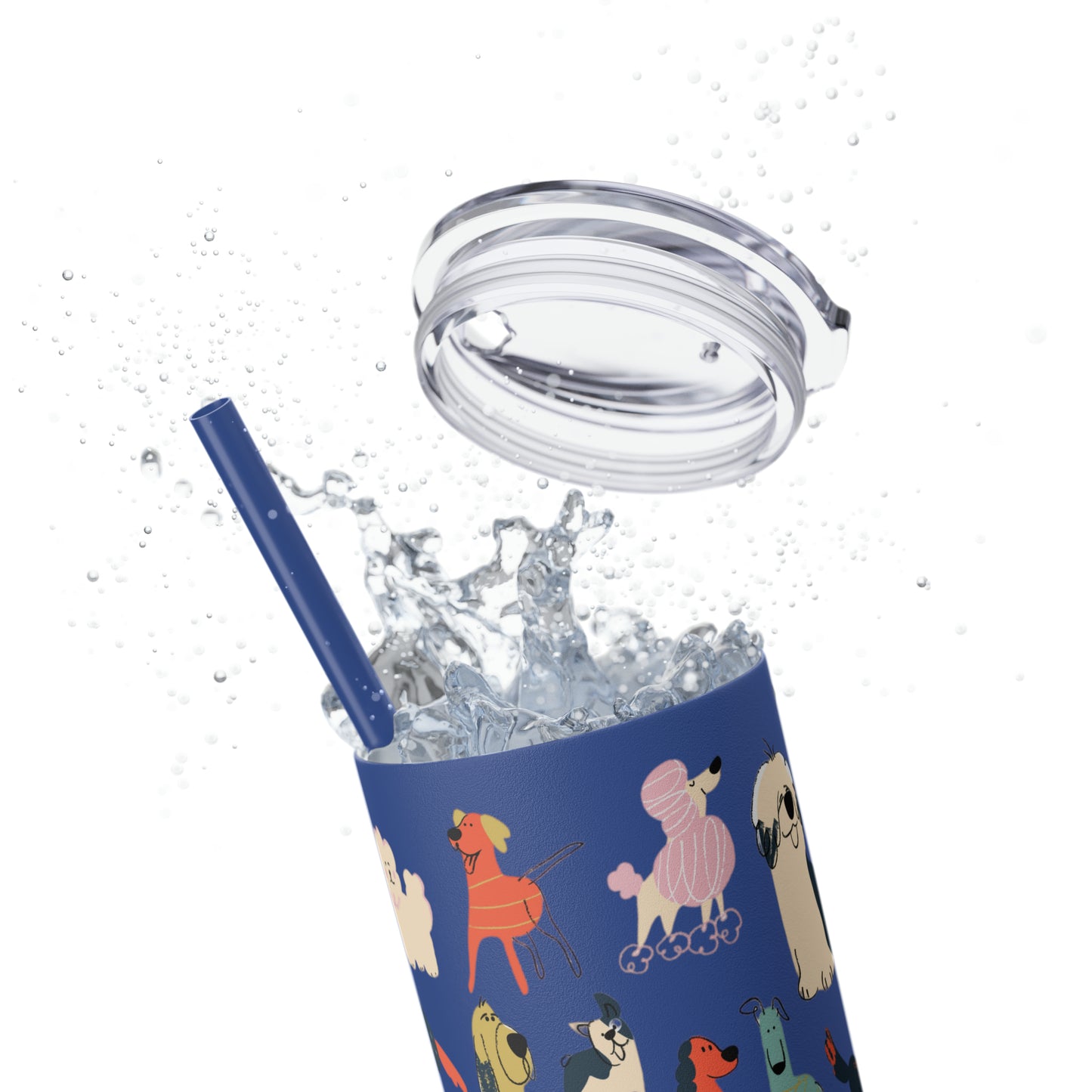 Dog Collection Maars Skinny Tumbler with Straw, 20oz