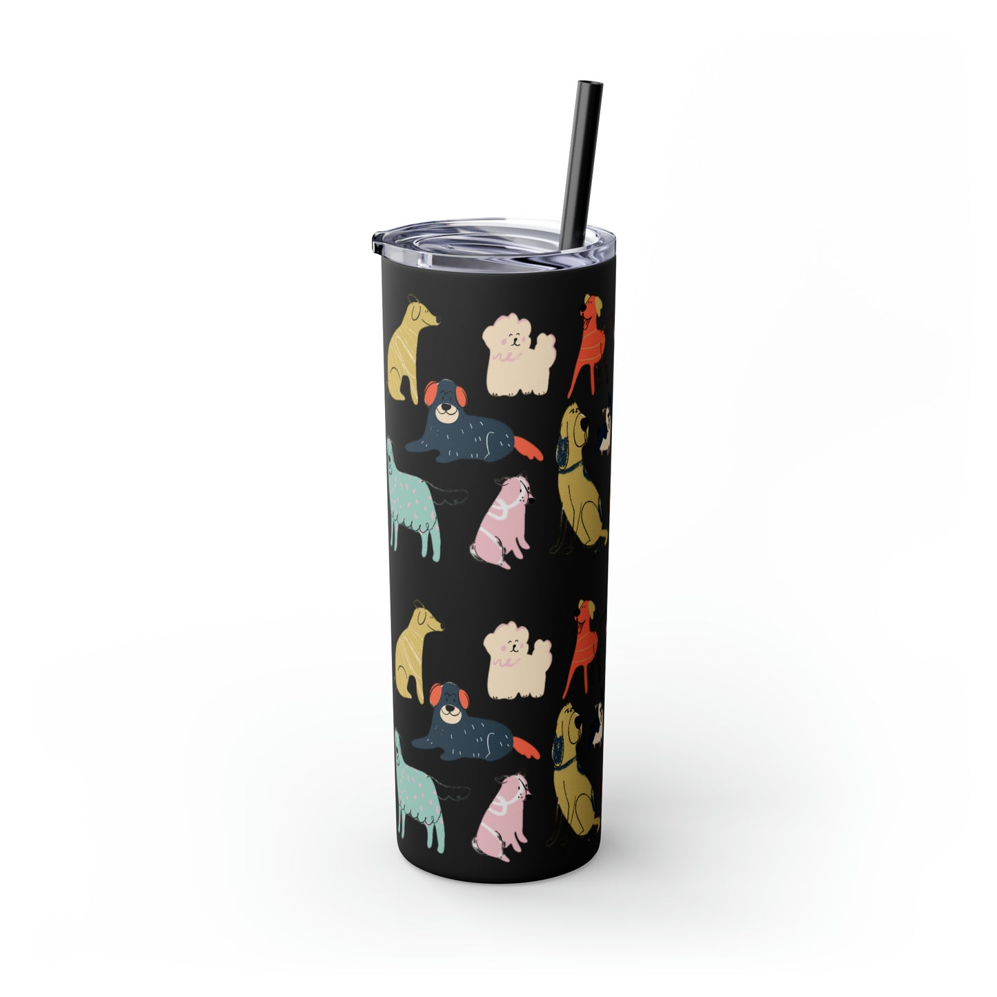 Dog Collection Maars Skinny Tumbler with Straw, 20oz