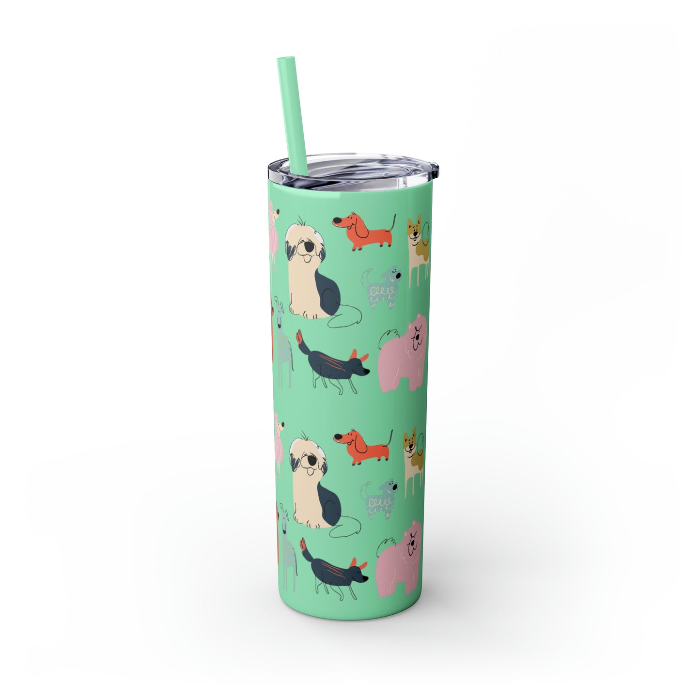 Dog Collection Maars Skinny Tumbler with Straw, 20oz