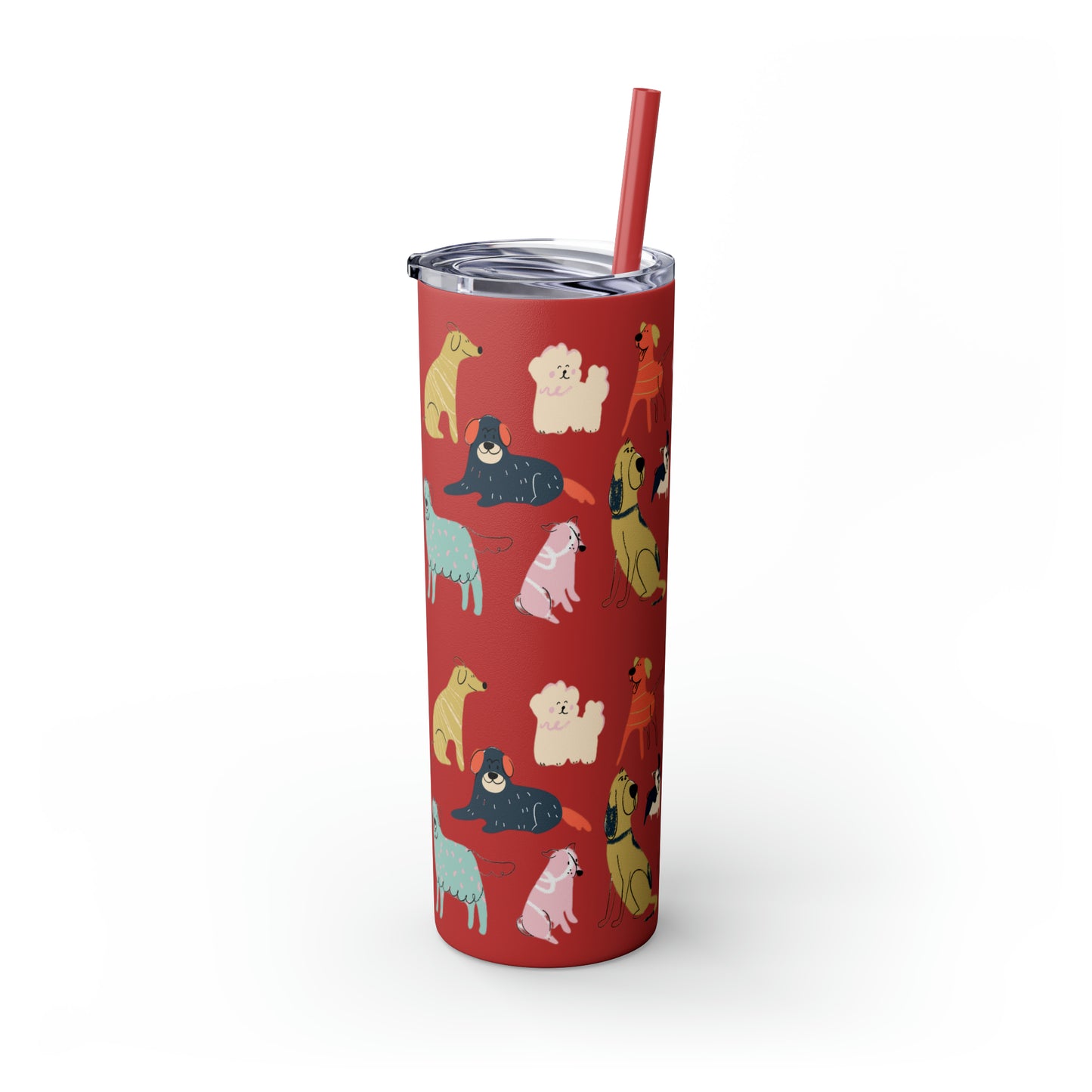 Dog Collection Maars Skinny Tumbler with Straw, 20oz