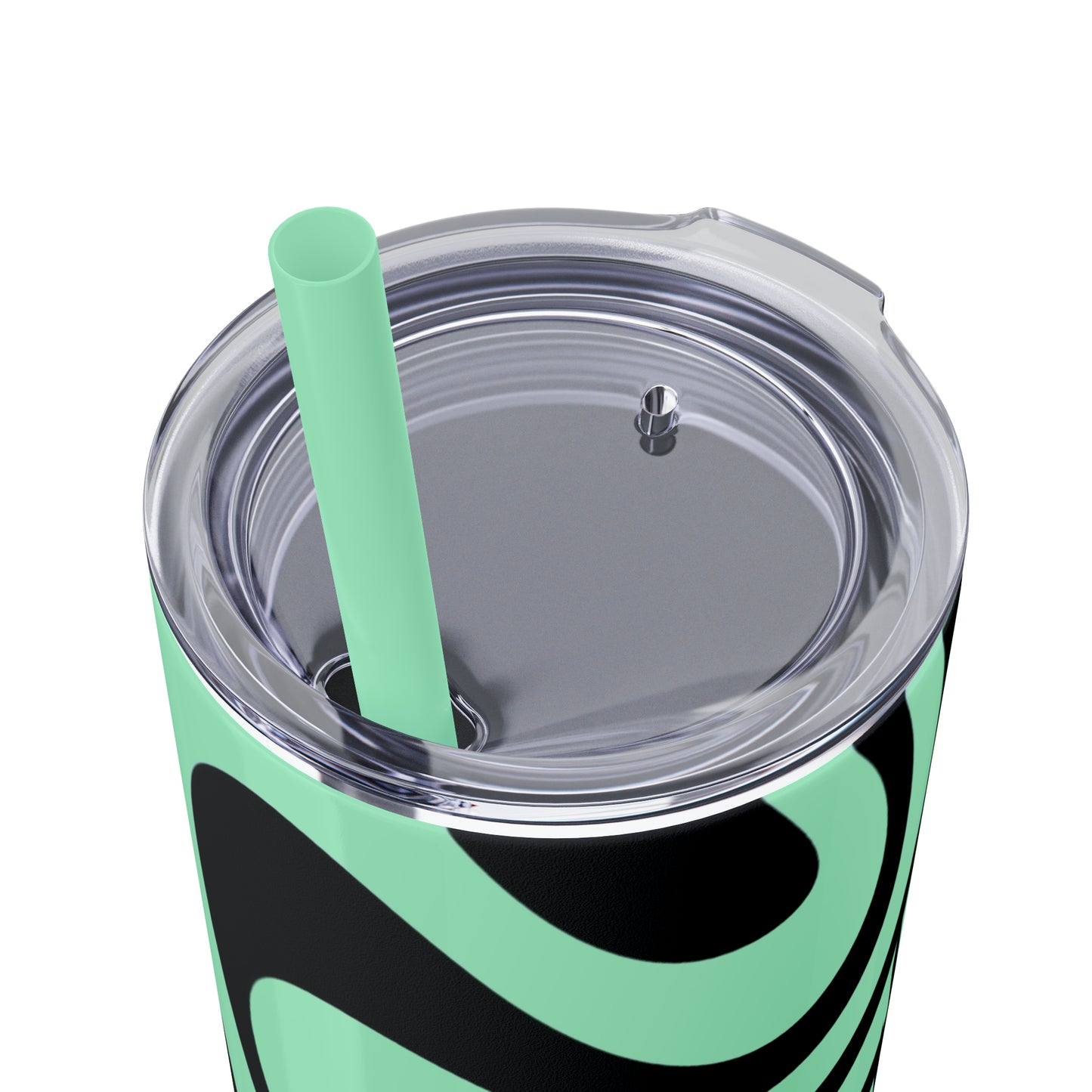 Wavy Maars Skinny Tumbler with Straw, 20oz